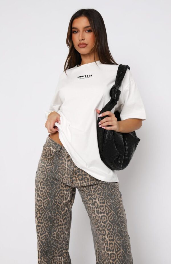 All I’ve Got White Fox Oversized Tee White