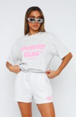 Comfort Club White Fox Oversized Tee Mist