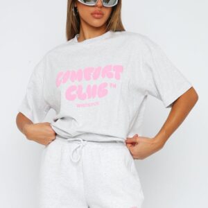 Comfort Club White Fox Oversized Tee Mist