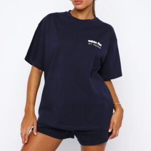 Era 8 White Fox Oversized Tee Nautical