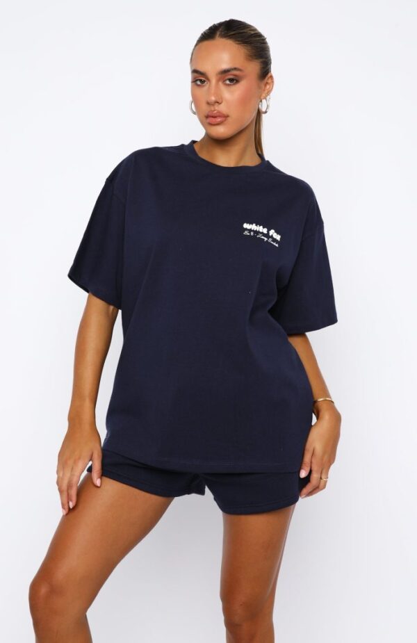 Era 8 White Fox Oversized Tee Nautical