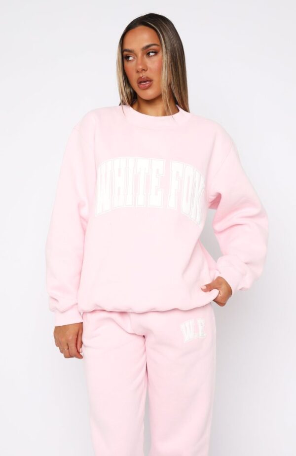 White Fox Oversized Sweater Posy