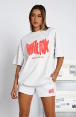 Archive 6.0 White Fox Oversized Tee Cloudburst