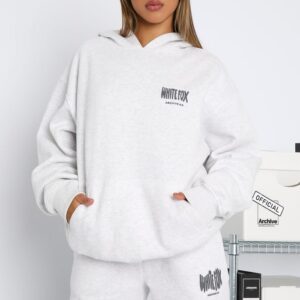 Archive 6.0 White Fox Oversized Hoodie Haze