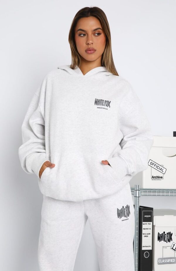 Archive 6.0 White Fox Oversized Hoodie Haze