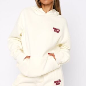 White Fox Sweet Kisses Oversized Hoodie Cake Batter