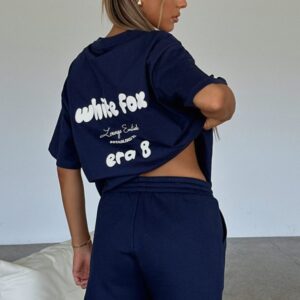 Era 8 White Fox Oversized Tee Nautical