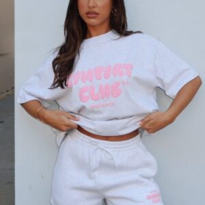Comfort Club Lounge White Fox Shorts – Mist Vibe