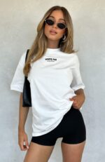 All I’ve Got White Fox Oversized Tee White