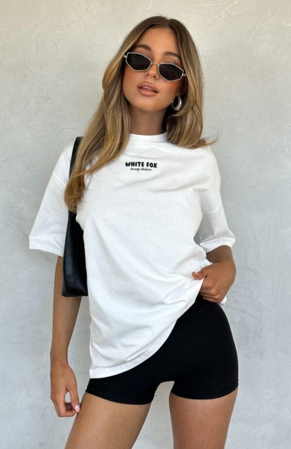 All I’ve Got White Fox Oversized Tee White