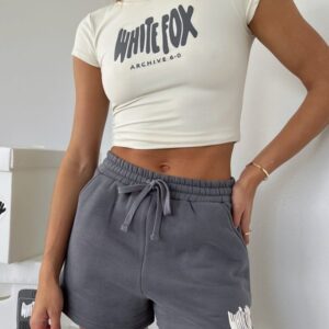 Archive 6.0 White Fox Lounge Shorts Ash
