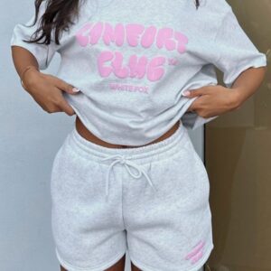 Comfort Club White Fox Oversized Tee Mist