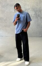 Core Classic White Fox Oversized Tee Ocean