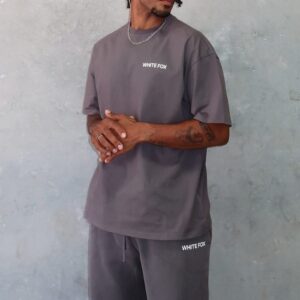 Core Classic White Fox Oversized Tee Volcanic