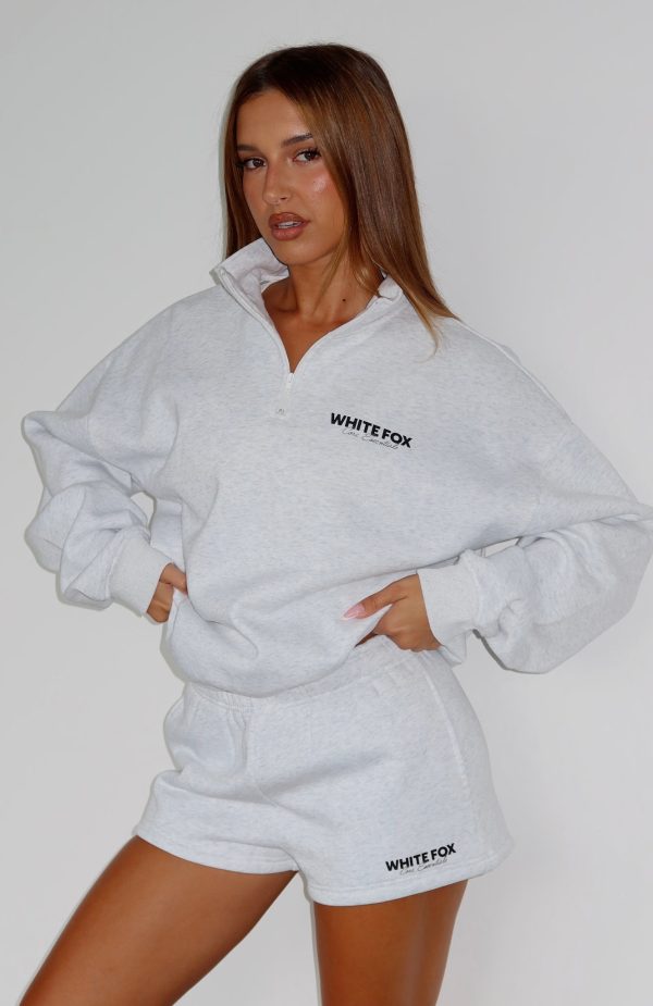 Lounge White Fox Shorts Grey Marle