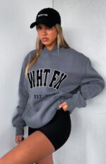 Creating Art Oversized Hoodie Charcoal