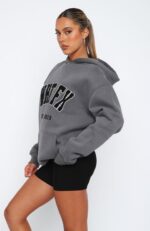 Creating Art Oversized Hoodie Charcoal