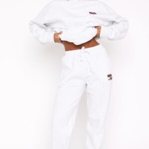 White Fox Sweatpants Grey Marle