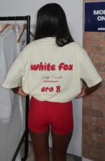 Era 8 White Fox Oversized Tee Cherry Cream