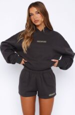 White Fox Charcoal Lounge Shorts – Take A Guess