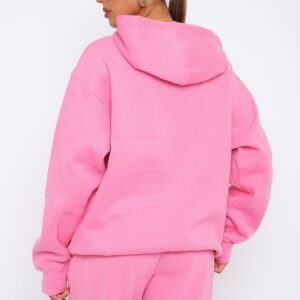 Future Forward Oversized Hoodie Candy Pink