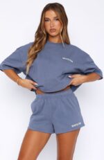 Core Classic Lounge White Fox Shorts Ocean