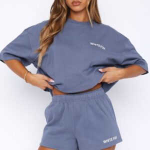 Core Classic Lounge White Fox Shorts Ocean