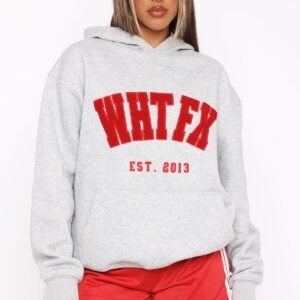 Give It Away Oversized Hoodie Dark Grey Marle