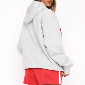 Give It Away Oversized Hoodie Dark Grey Marle