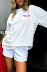 Decade Classics White Fox Oversized Tee White