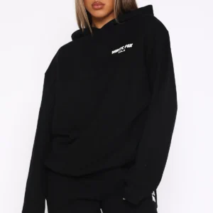 Put It On Repeat Oversized Tracksuit Black