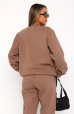 Put It On Repeat Oversized Tracksuit Mocha