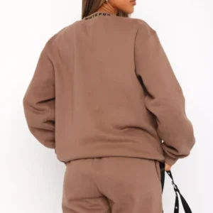 Put It On Repeat Oversized Tracksuit Mocha
