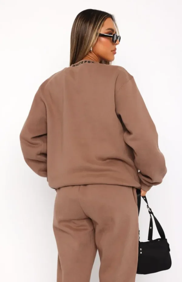 Put It On Repeat Oversized Tracksuit Mocha