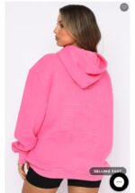 Right On The Line Hoodie Pink