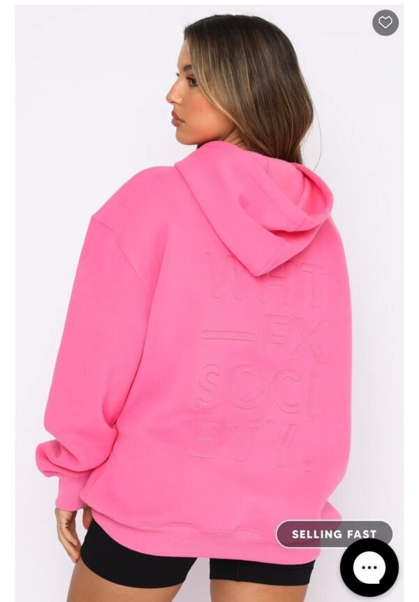 Right On The Line Hoodie Pink