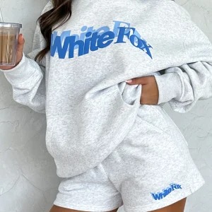 So Wavy Oversized Hoodie Grey Marle