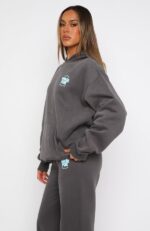 With Love For You Oversized Hoodie Volcanic
