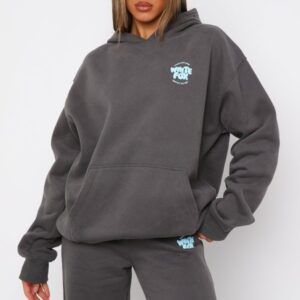 With Love For You Oversized Hoodie Volcanic
