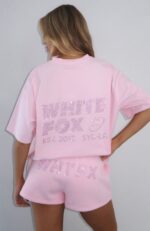 Always Shining Lounge White Fox Shorts Posy