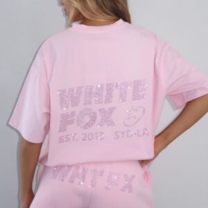 Always Shining Lounge White Fox Shorts Posy